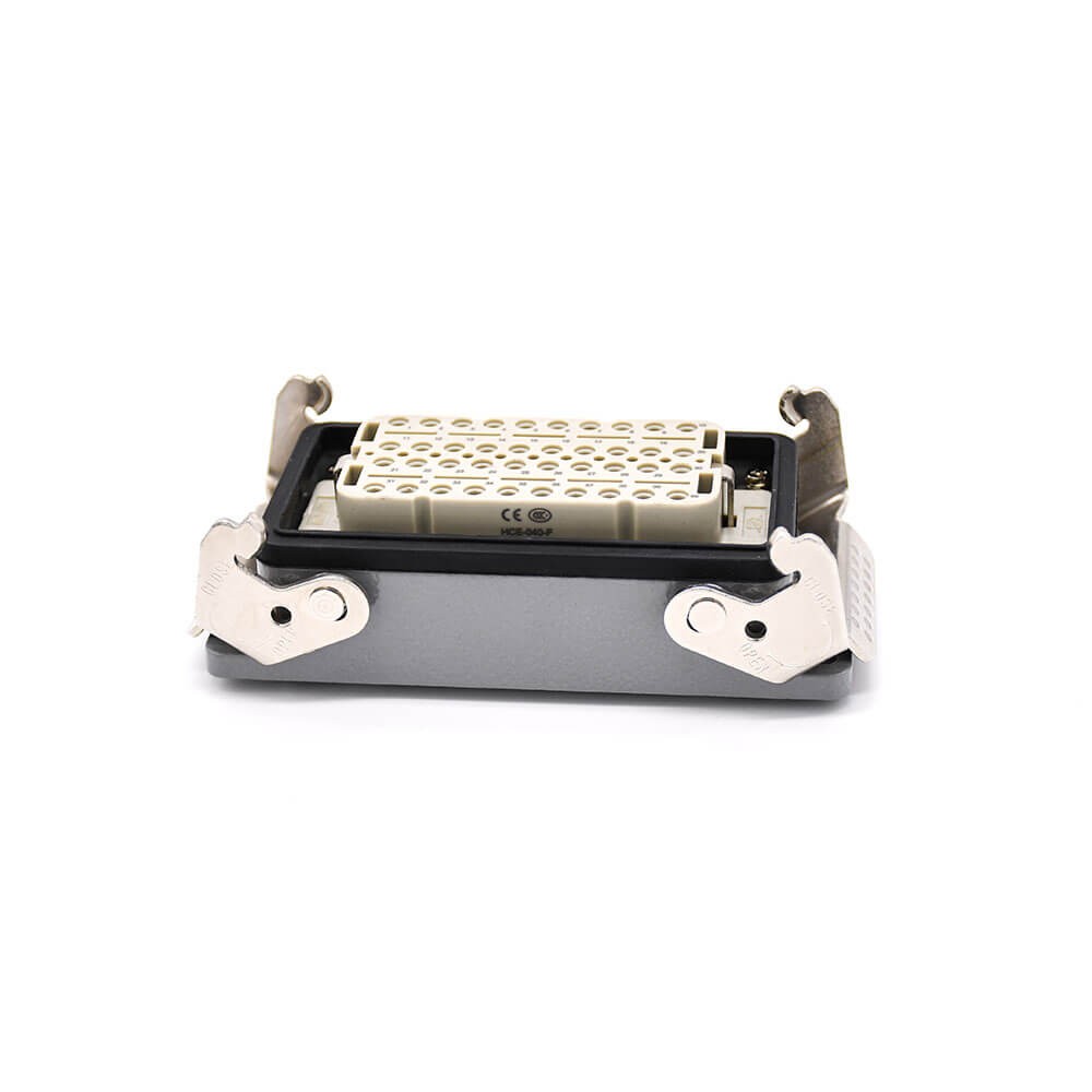 HDC Connector 40Pin Male female Butt-Joint Hasp Side Entry Type High Side Cable Ently H16T Shell M40