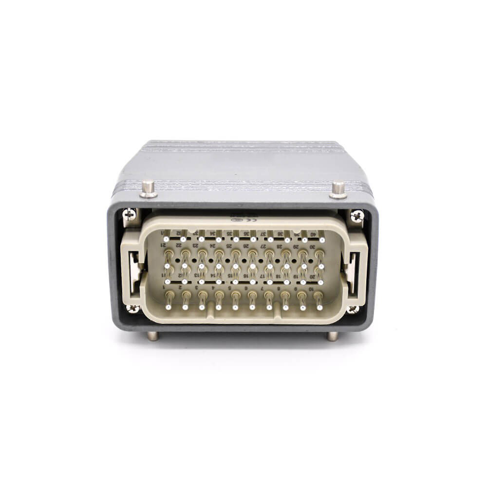 HDC Connector 40Pin Male female Butt-Joint Hasp Side Entry Type High Side Cable Ently H16T Shell M40