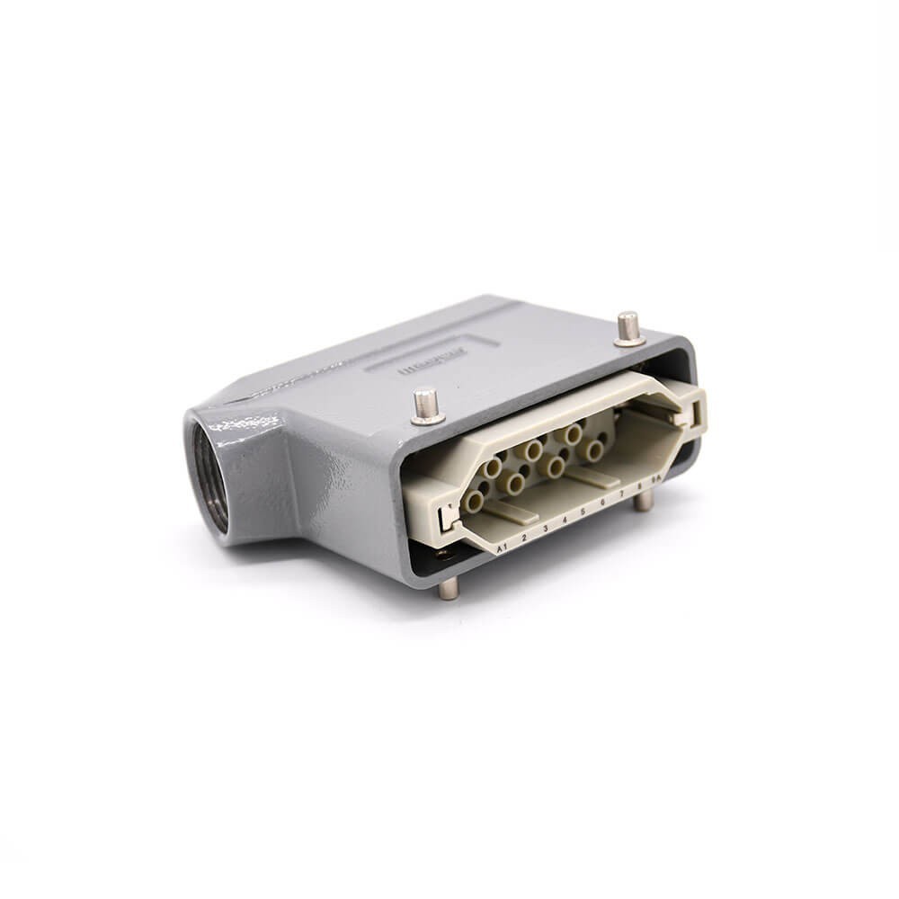 Heavy Duty Connectors H16B Female Butt-joint Male 20Pin Silver Plating Size M32 Bulkhead Mounting