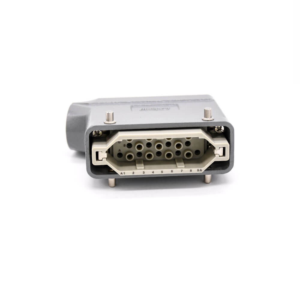 Heavy Duty Connectors H16B Female Butt-joint Male 20Pin Silver Plating Size M32 Bulkhead Mounting