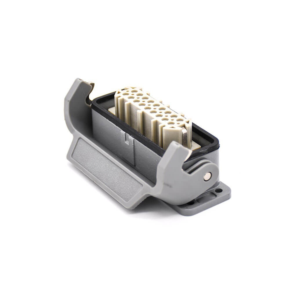 Heavy Duty Multi Pin Connector H16A 18Pin Silver Plating Size PG21 Plastic button Female Butt-joint Male