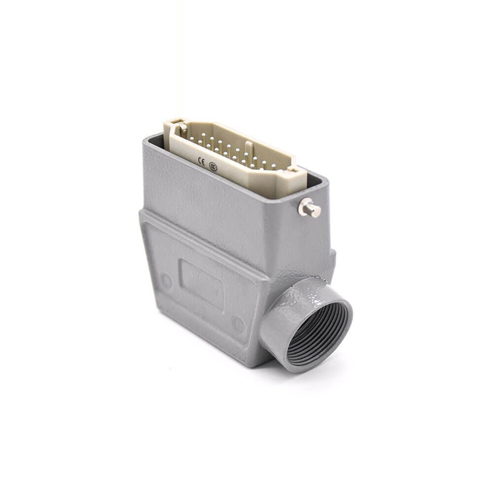 Heavy Duty Multi Pin Connector H16A 18Pin Silver Plating Size PG21 Plastic button Female Butt-joint Male
