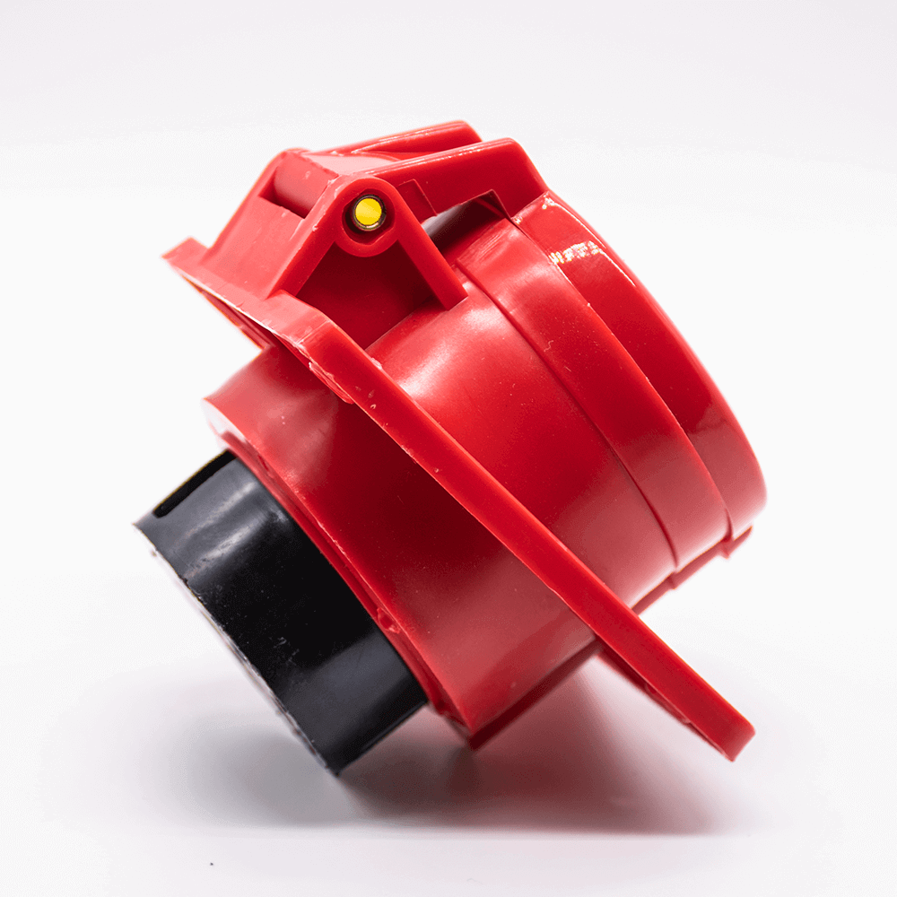 Industrial Connector Angled Socket 4P 32A 380V-415V 3P+E 6h IP44