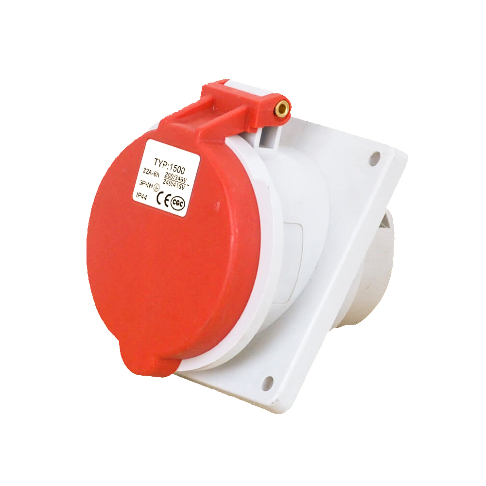 Waterproof Industrial Connector Socket 5Pin 32A 400V 3P+E+N IP44