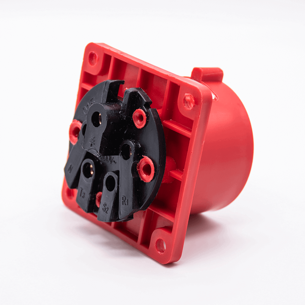 Reverse Industrial Connector Socket 5P 16A 380V-415V 3P+E+N 6h IP44
