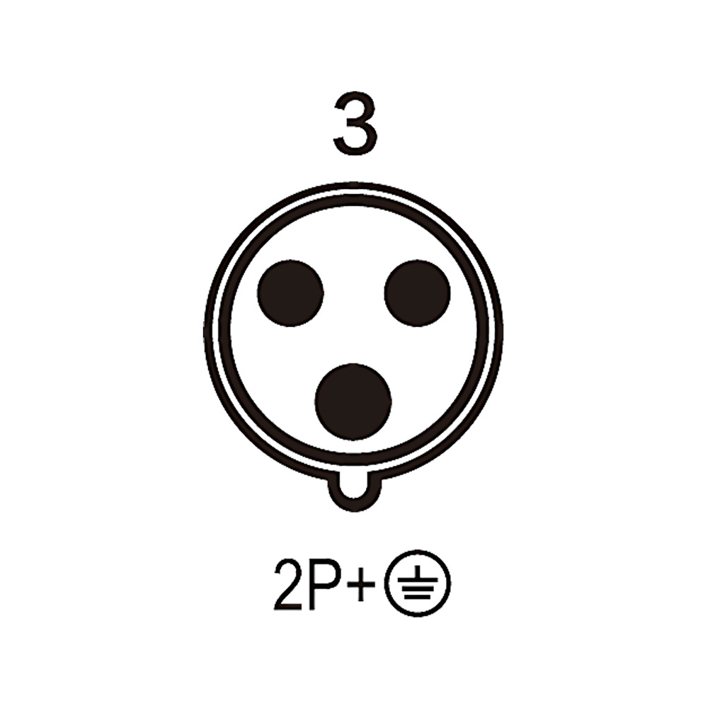 Waterproof Industrial Connector Socket 3Pin 16A 230V 2P+E IP44
