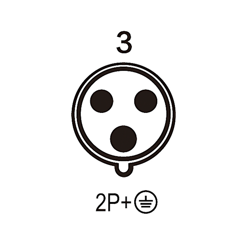 Waterproof Industrial Connector Socket 3Pin 32A 230V 2P+E IP44