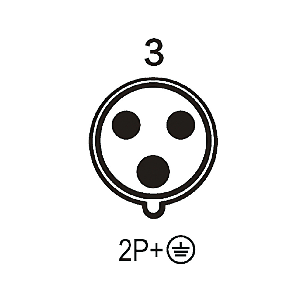 Waterproof Industrial Connector Socket 3Pin 63A 400V 3P+E IP67