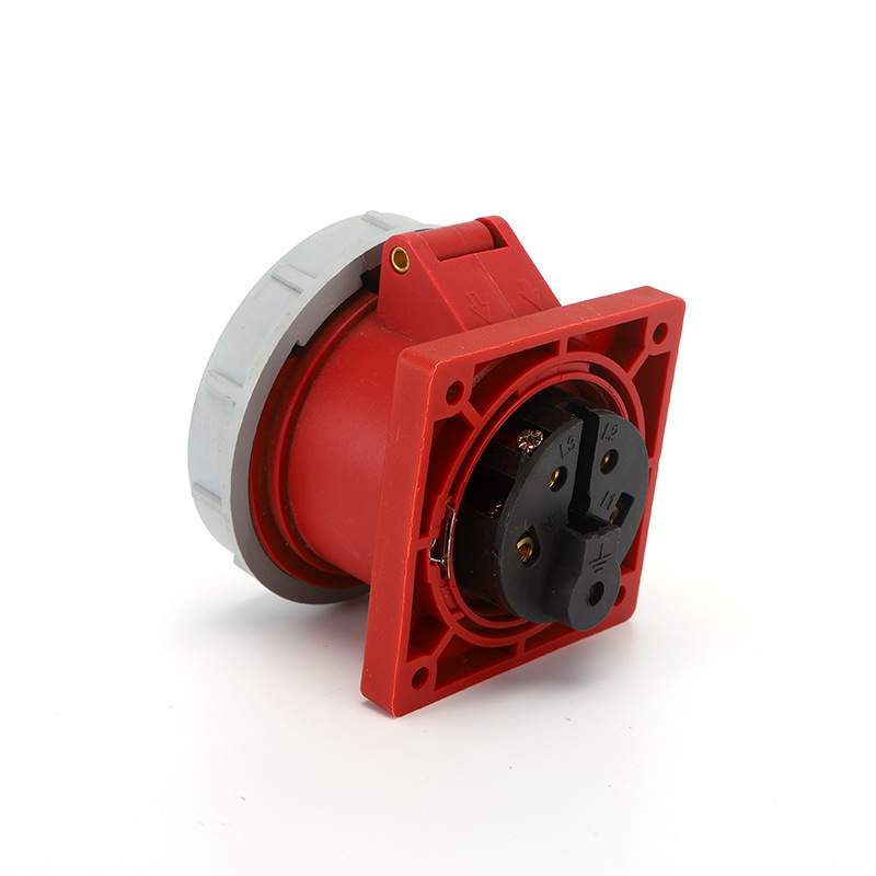 Waterproof Industrial Connector Socket 5Pin 16A 380-415V 3P+E+N IP67