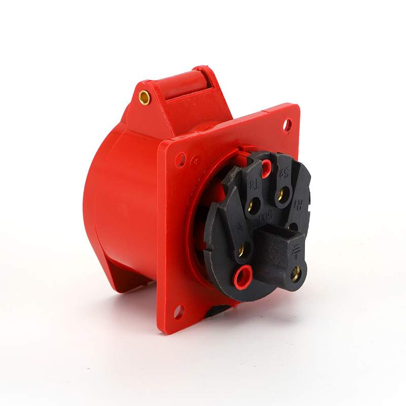 Waterproof Industrial Connector Socket 5Pin 32A 380-415V 3P+E+N IP44