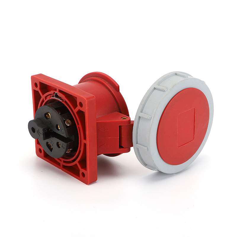 Waterproof Industrial Connector Socket 5Pin 32A 380-415V 3P+E+N IP67