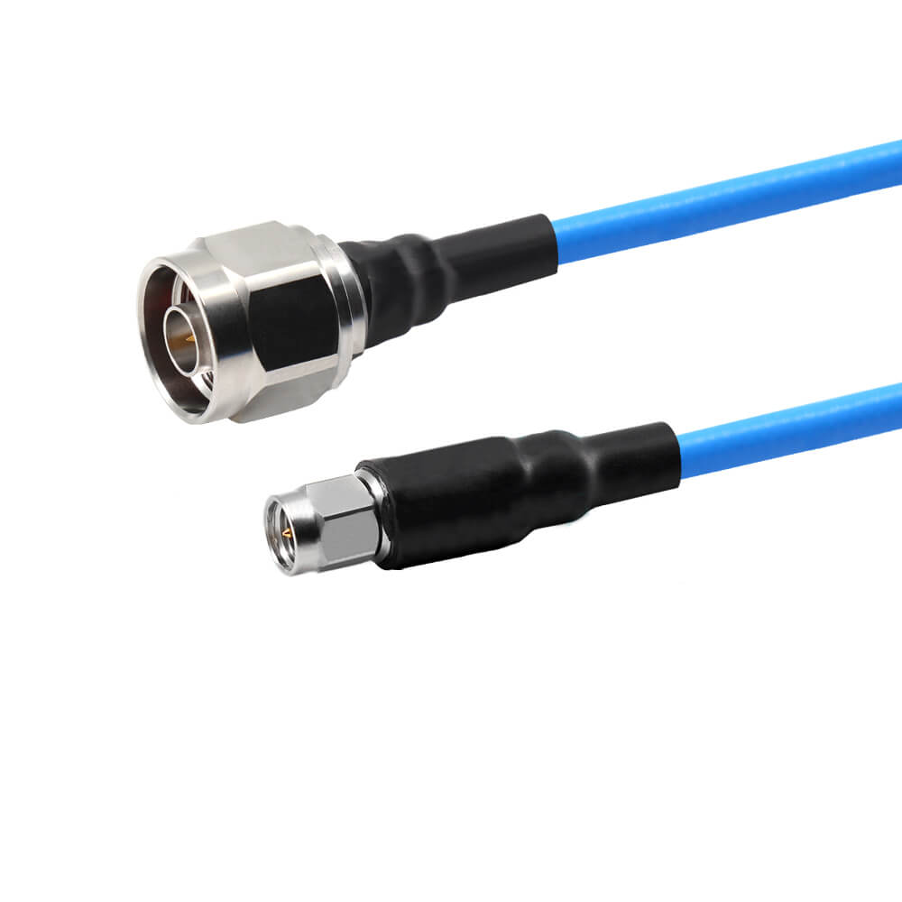 18Ghz N Male To SMA Male Low Loss Test Cable Assembly 0.3M