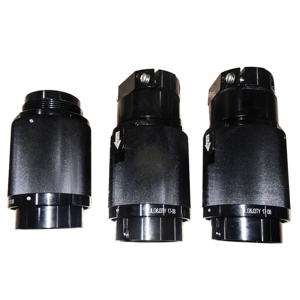 3 Pin Male Plug JL Type 6 Shell Straight Crimp Traction Motor Connector