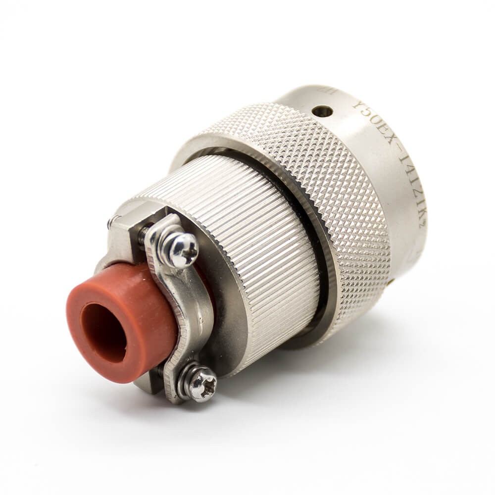 12 Pin Electrical Connector Y50EX 14 Shell Size Straight Bayonet Coupling Solder Male Butt-Joint Female