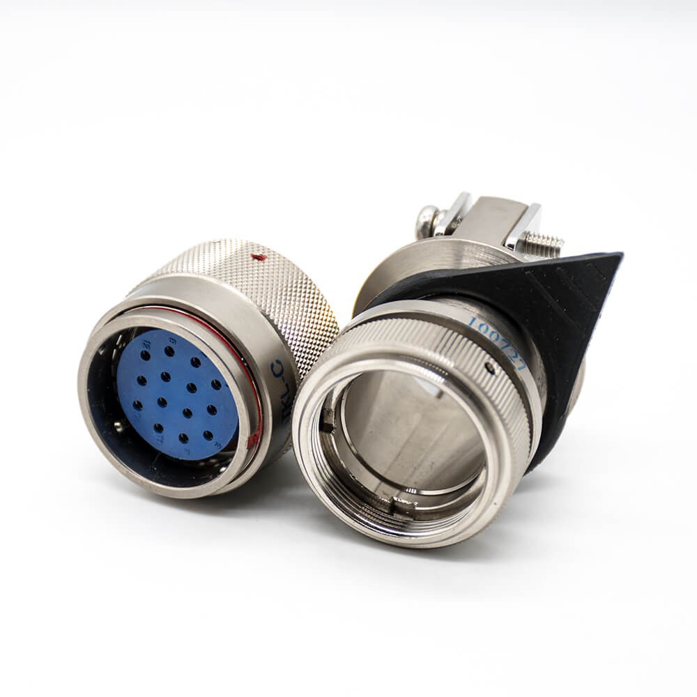 14 Pin Female Connector 20 Shell Size Plug Y27G 180° Admiralty Metal Bayonet Coupling