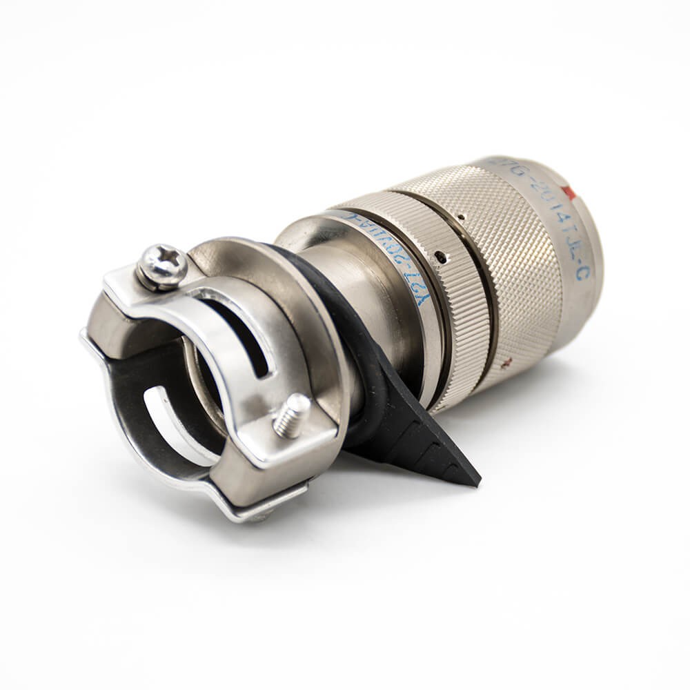 14 Pin Plug Y27G Admiralty Metal 20 Shell Size Plug Male Straight Solder cup 180 Degree Bayonet Coupling Connectors