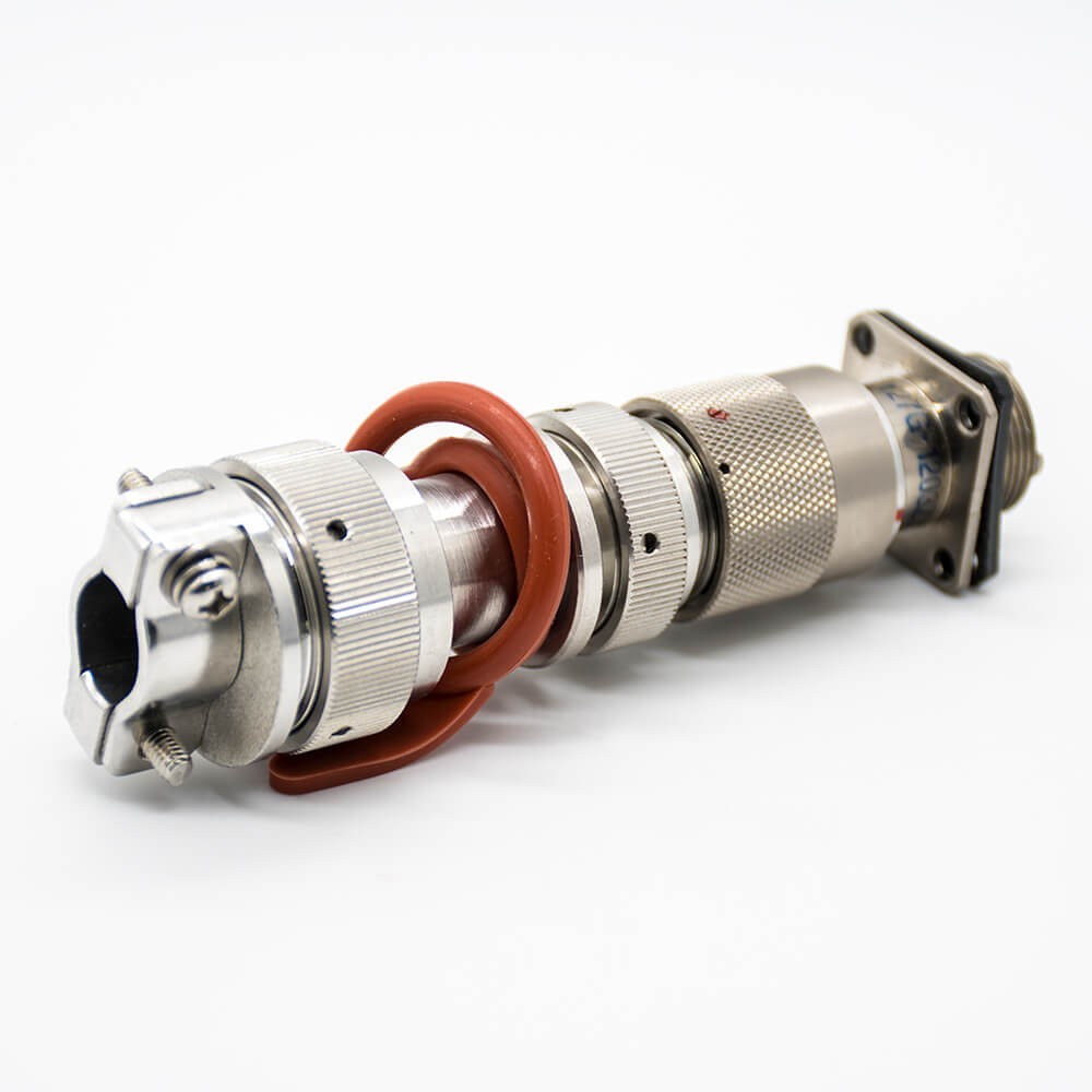 3 Pin Plug And Socket Female Butt-jiont Male 12 Shell Size Y27G Panel Mount Solder cup Admiralty Metal Connector