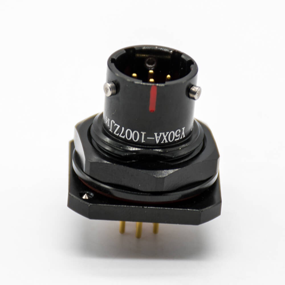 7Pin Circular Electrical Connector Bayonet Coupling Cable Solder Panel Mount/PCB Male Docking Type Female 10 Shell Y50X