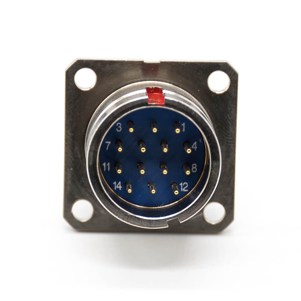 Male Female Connectors Y27F Plug&Socket 4Pin 18 Shell Size Panel Mount/cable Solder cup Straight Bayonet Coupling