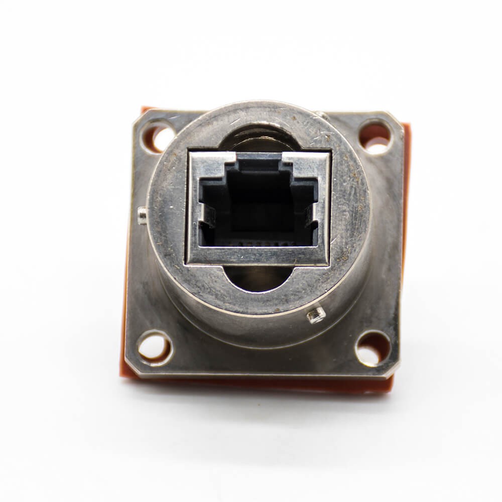 YW Electric Connector Male Docking Type Female Rj-45 Built-in Interface Type Straight Electroless Nickel Plating