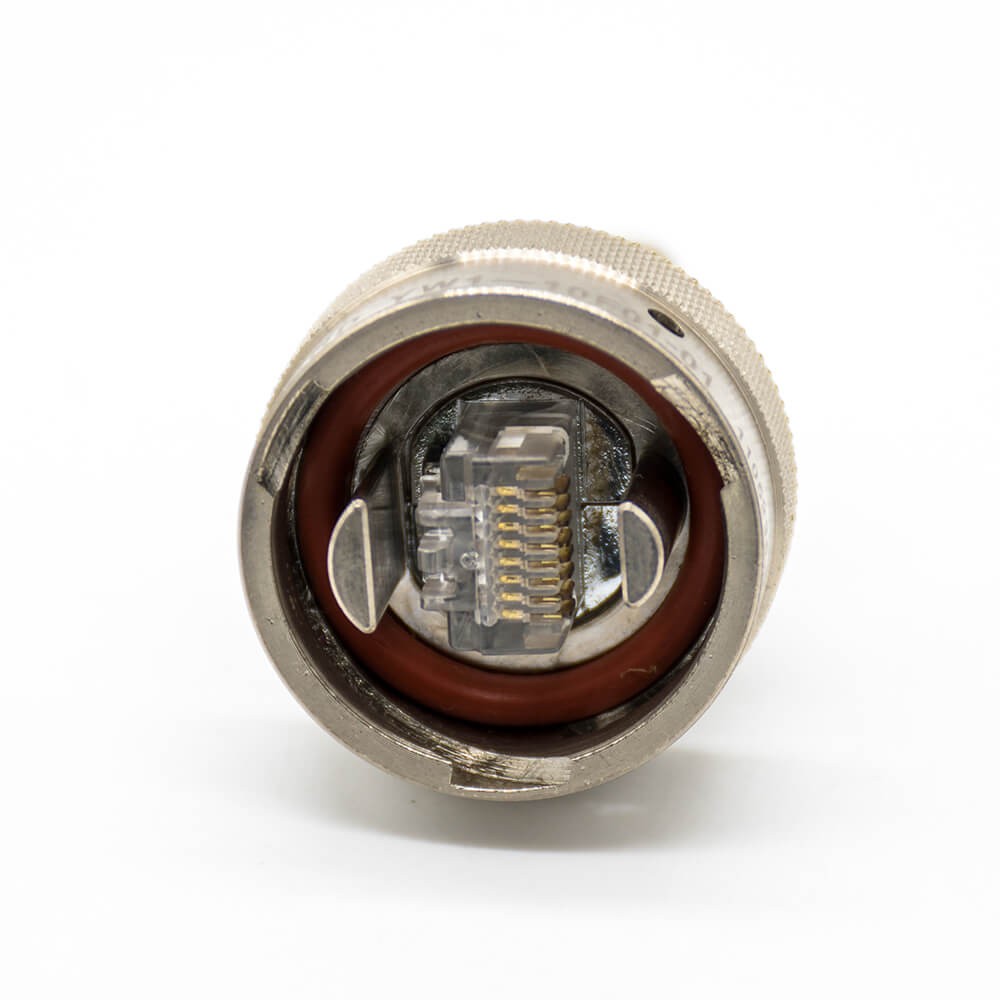 YW Electric Connector Male Docking Type Female Rj-45 Built-in Interface Type Straight Electroless Nickel Plating