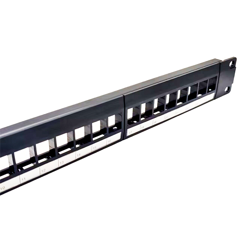 24 Ports RJ45 Patch Panel Without RJ45 Keystone Jack 19''1U For CAT6A CAT6 CAT5E