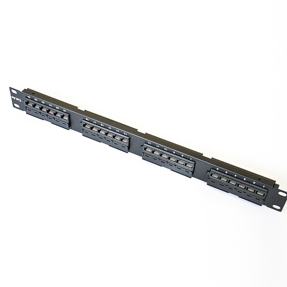 Patch Panel Cat5e 24 Ports UTP 19''1U 110 Type IDC Unshield