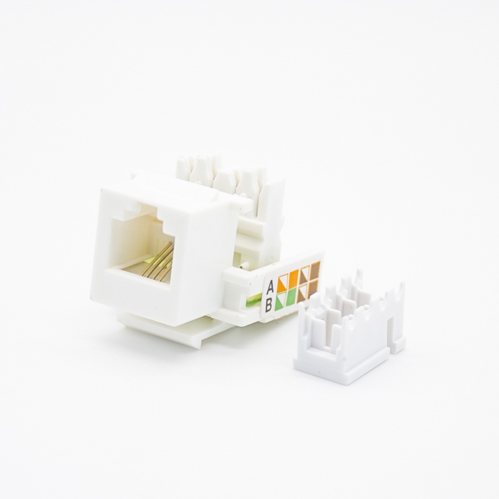Female RJ11 Connector 4P4C Single Port Unshielded CAT3 PCB Mount Network Module
