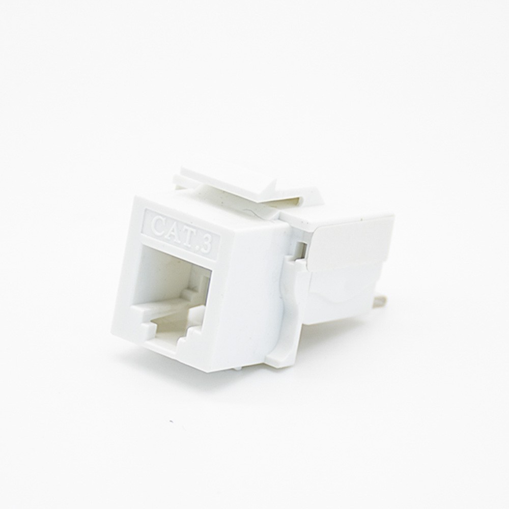 RJ11 4 Pin Connector Unshielded PCB Mount Single Port CAT3 Gold-plated Contacts