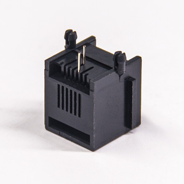 RJ11 6p2c Connector Right Angle modelar Unshielded DIP Type without LED
