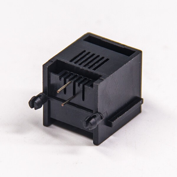 RJ11 6p2c Connector Right Angle modelar Unshielded DIP Type without LED