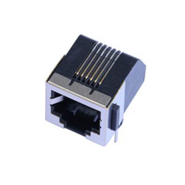 2pcs Shielded RJ12 Connector Single Port Socket Without LED