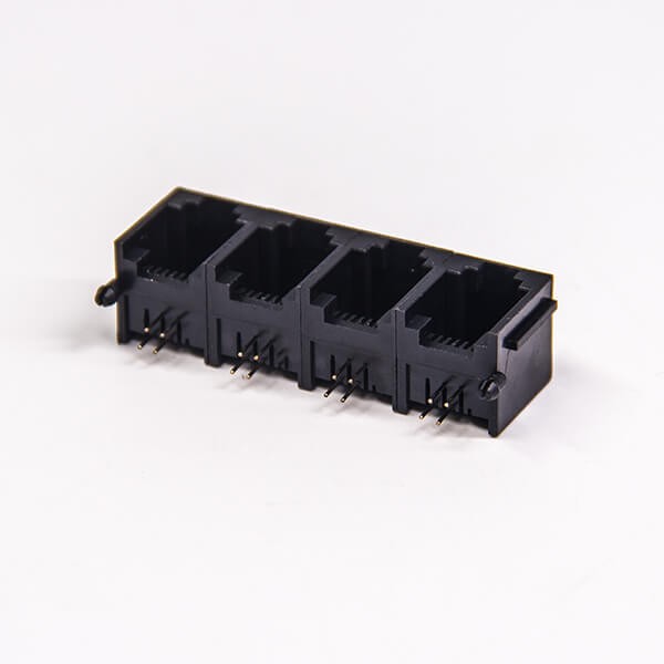 RJ12 Modular Jack 6p4c Erhernet Network Connector 1x4 port Unshielded