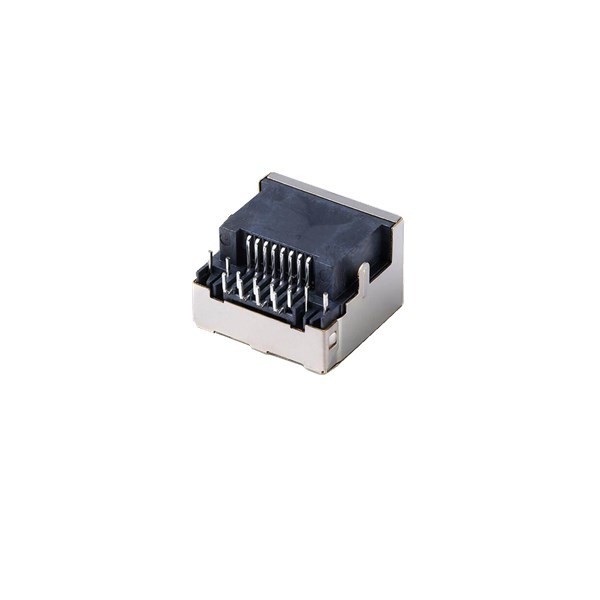 2pcs RJ45 Connector With Led Yellow Green Shileld SMT Ethernet Port Socket