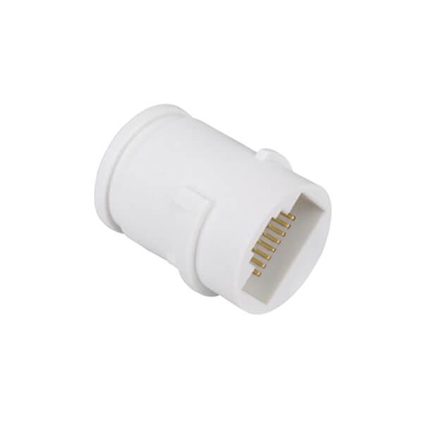 2pcs RJ45 Waterproof Connector White 8P8C Female Network
