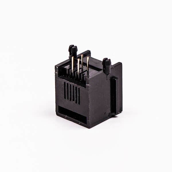 5pcs Female RJ45 Connectors 1 Port 6P White Right Angle Gold Plated Without LED