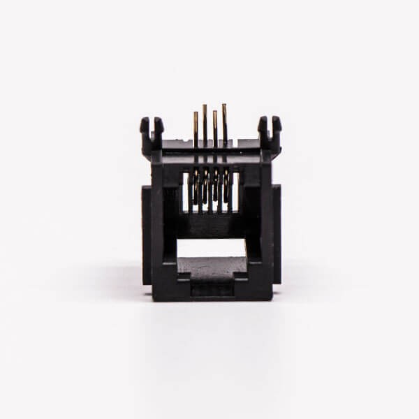 5pcs Female RJ45 Connectors 1 Port 6P White Right Angle Gold Plated Without LED