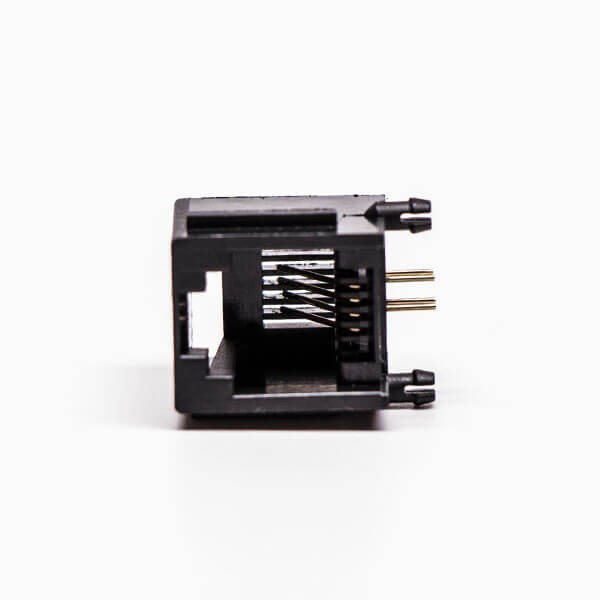 5pcs Female RJ45 Connectors 1 Port 6P White Right Angle Gold Plated Without LED