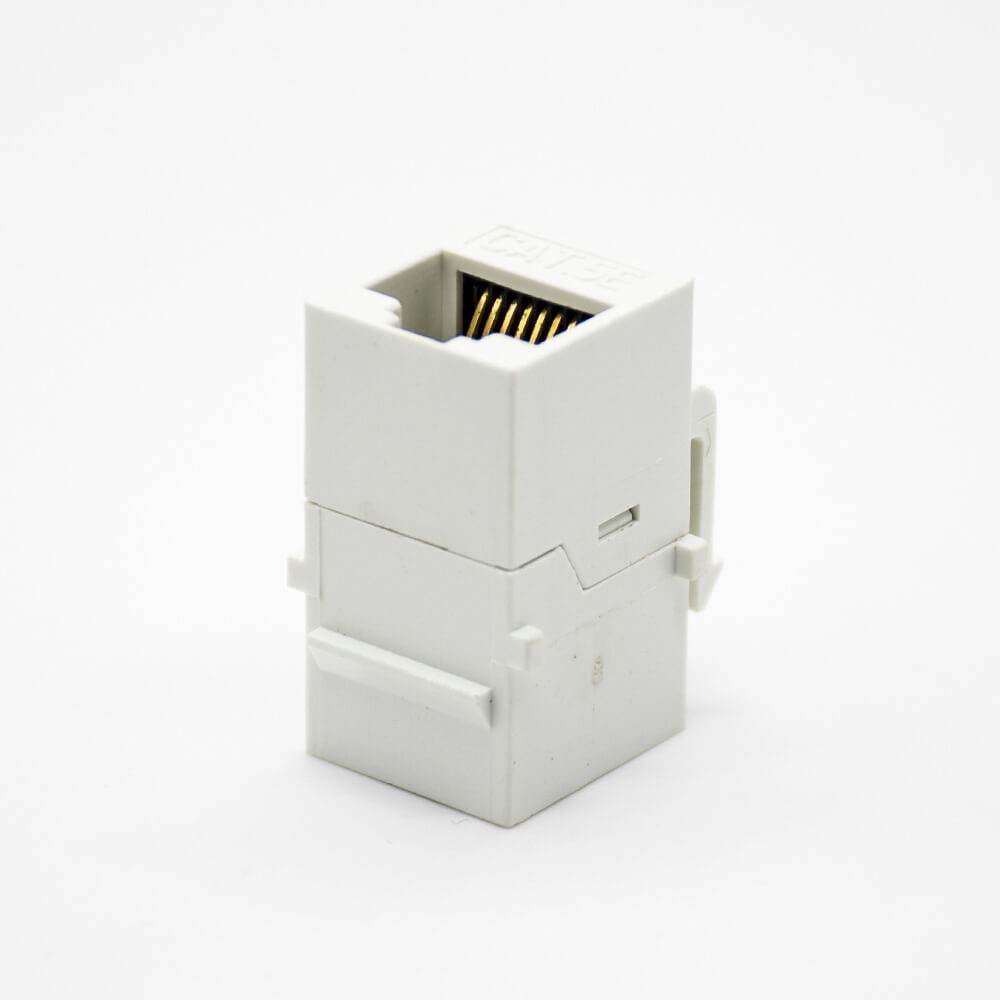 Cat5e RJ45 Keystone Jack Single Port Straight Unshielded 8P8C Network Socket