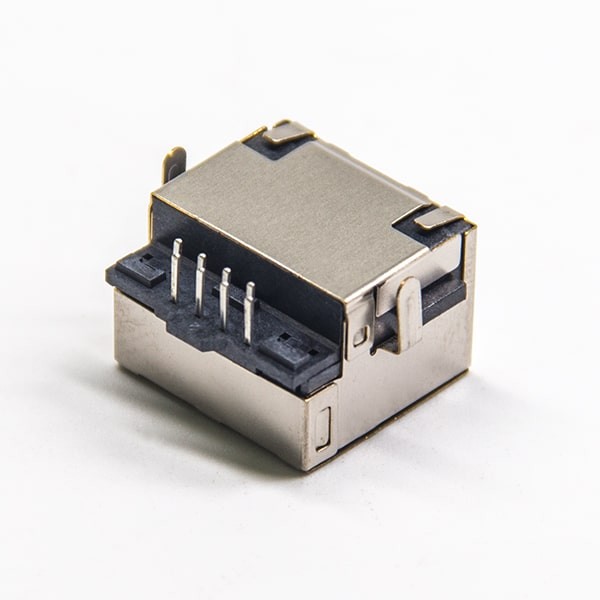 Ethernet RJ45 Port Modular Socket DIP Shielded Without LED Single Port