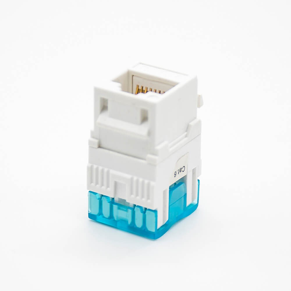 Keystone Jack RJ45 Cat6 Straight Unshielded Single Port Through Hole