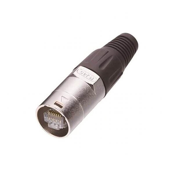 Male RJ45 Waterproof Network Connector to DC for Ethernet Cable