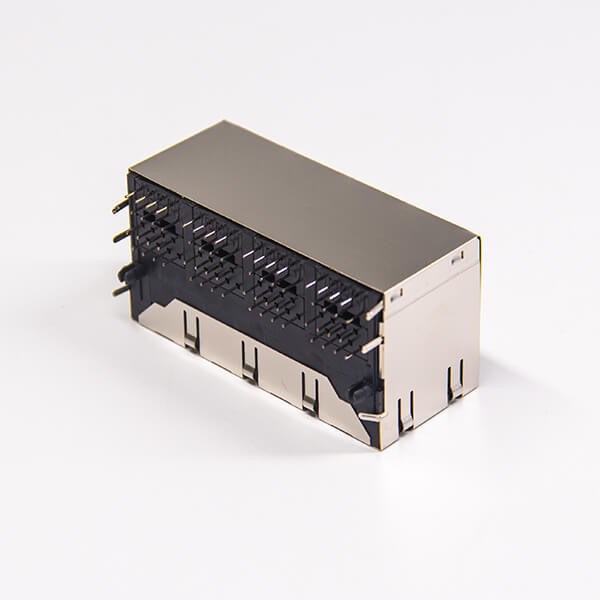 Modular Jack rj45 Modular Erhernet Network Connector Right Angled Muti-port Shielded with EMI