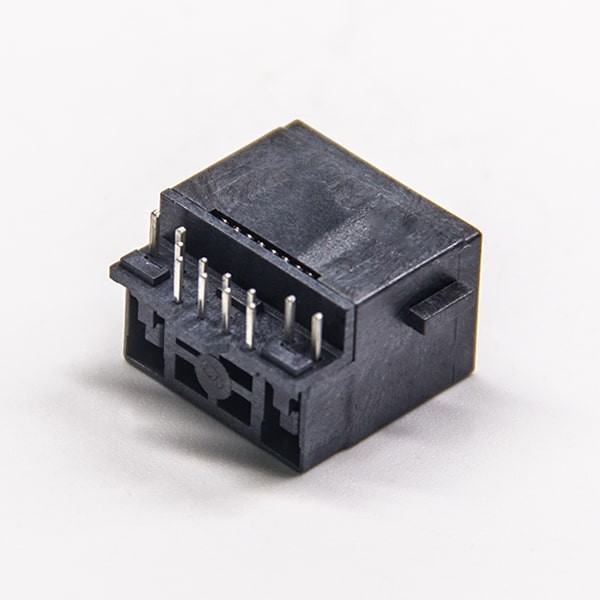 Modular RJ45 Socket Unshielded with LED 90 Degree DIP Type