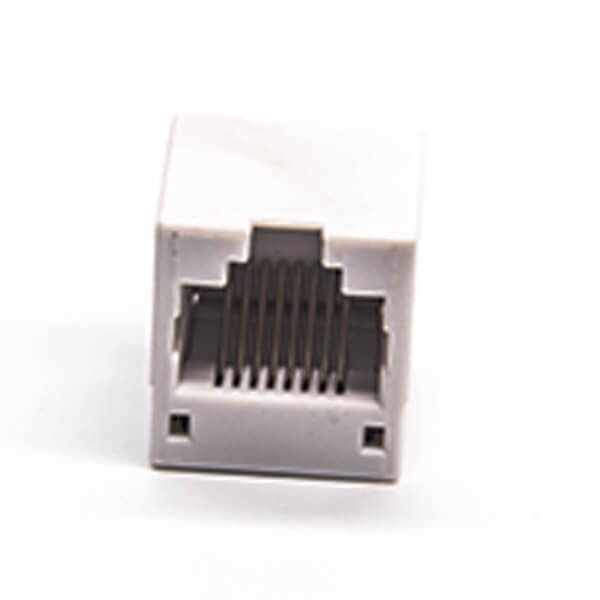 RJ45 8 Pin Connector Unshielded Jack 180 Degree Through Hole for PCB Mount