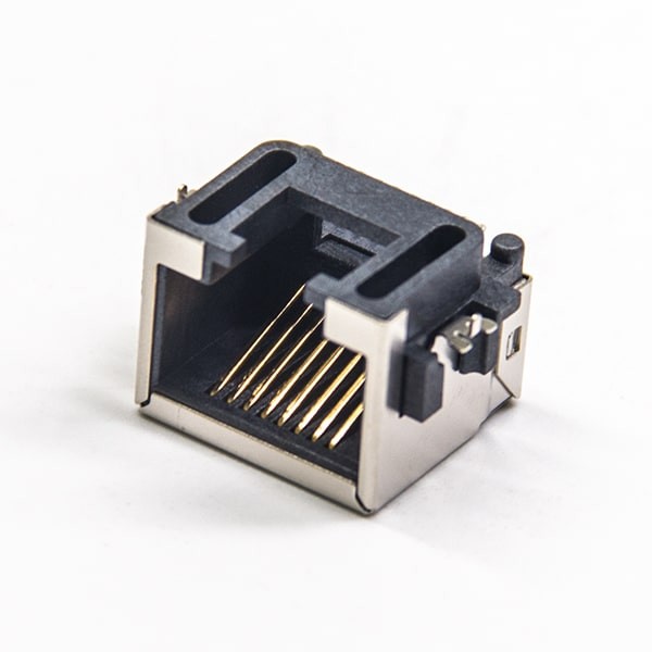 RJ45 8p8c Modular Connector Shielded Single Port Surface Mount