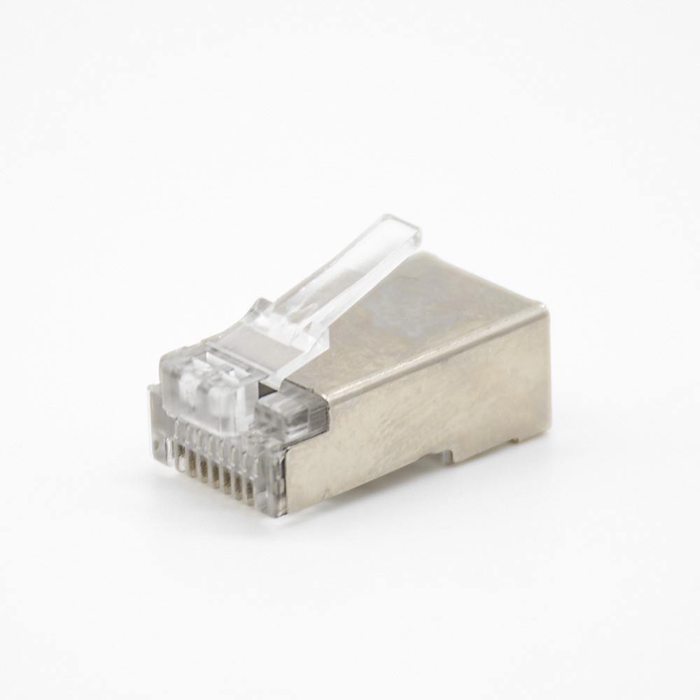 RJ45 8P8C Network Module Cat6 Plugs Straight Shielded For Cat5e Cat6 Cat6a Cat7