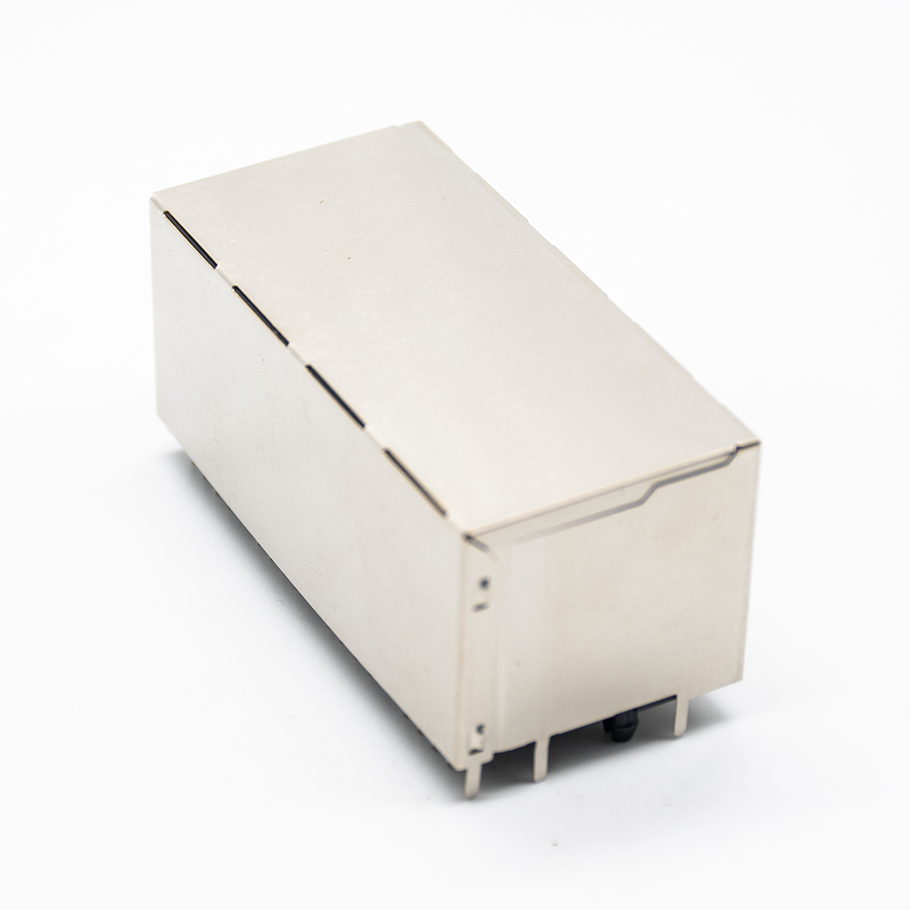 RJ45 Female PCB Connector 2*4 8 Port RJ45 Double Row with Shield and Without LED