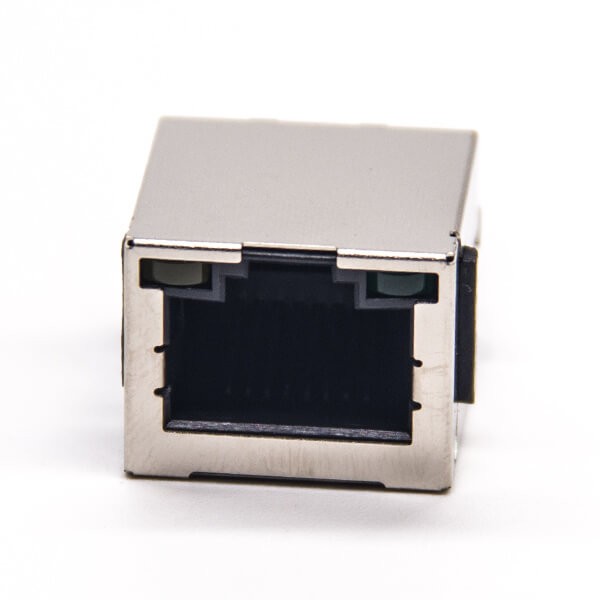 RJ45 LED Indicators Shielded Jack Straight with LED Through Hole for PCB Mount
