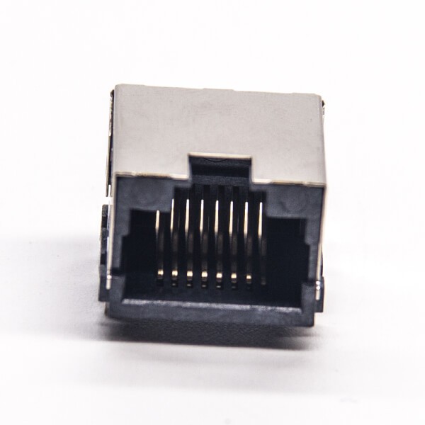 RJ45 PCB SMT Type Shielded Jack Right Angled without LED PCB Mount